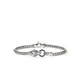 Naga Bracelet, Sterling Silver, Black Sapphire, 3.5MM