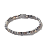 Heishi Bracelet, Sterling Silver, Hardstones