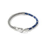 Heishi Chain Bracelet, Sterling Silver, Hardstones