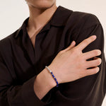 Heishi Chain Bracelet, Sterling Silver, Hardstones
