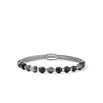 Beaded Bracelet, Sterling Silver, Hardstones