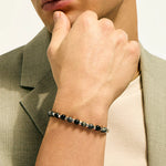 Beaded Bracelet, Sterling Silver, Hardstones