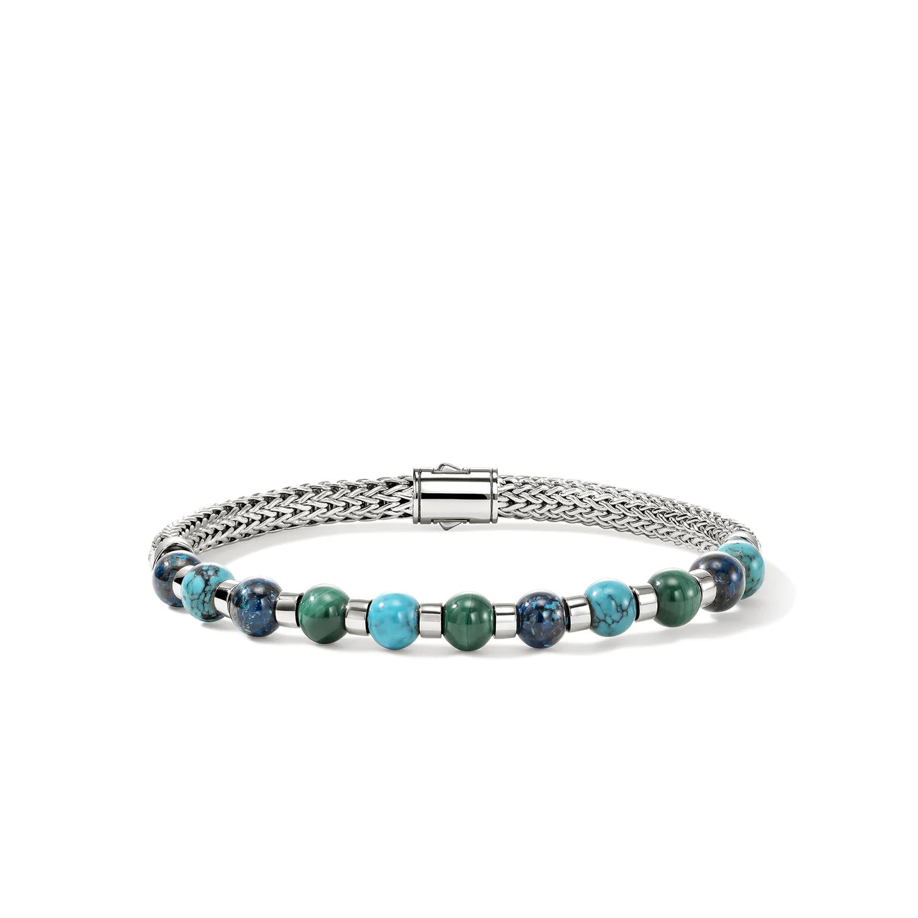 Beaded Bracelet, Sterling Silver, Hardstones