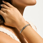 Icon Bracelet, Sterling Silver, Gemstones, 7.5MM
