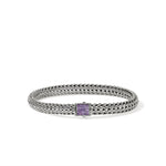 Icon Bracelet, Sterling Silver, Gemstones, 6.5MM
