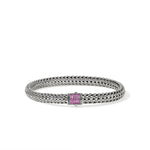 Icon Bracelet, Sterling Silver, Gemstones, 6.5MM
