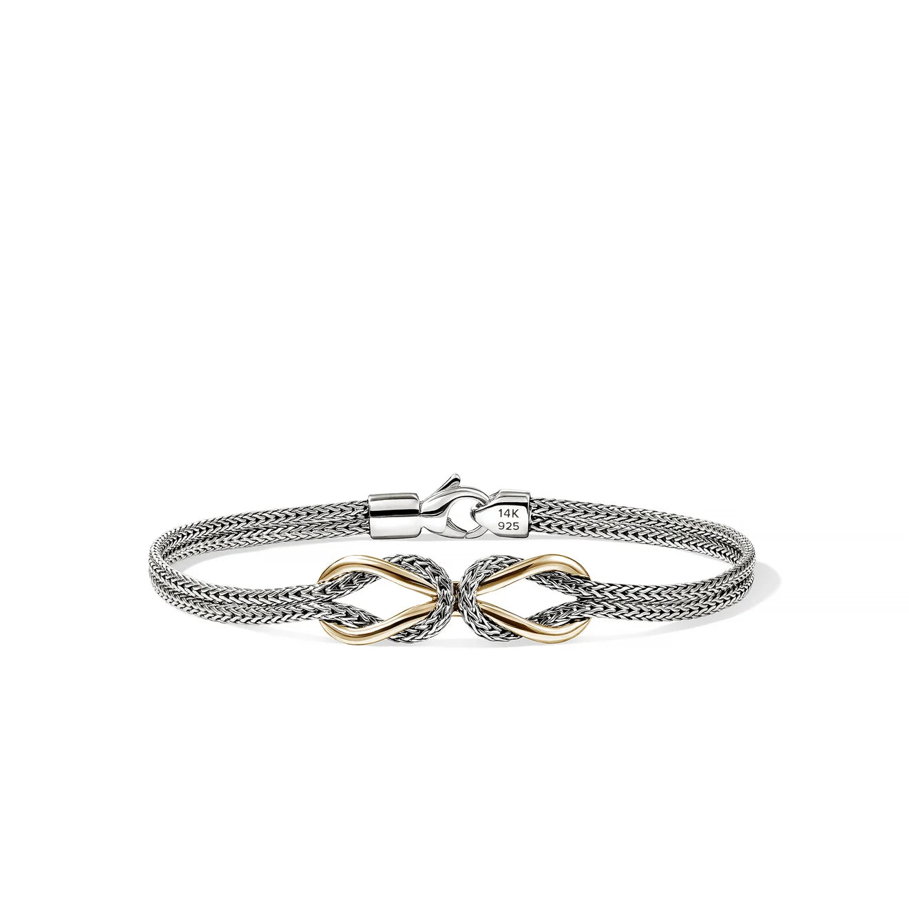 Infinite Love Knot Bracelet, Gold, Sterling Silver, 3.6MM