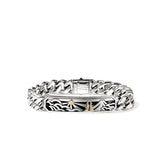 Legends ID Bracelet, Gold, Sterling Silver, 11MM