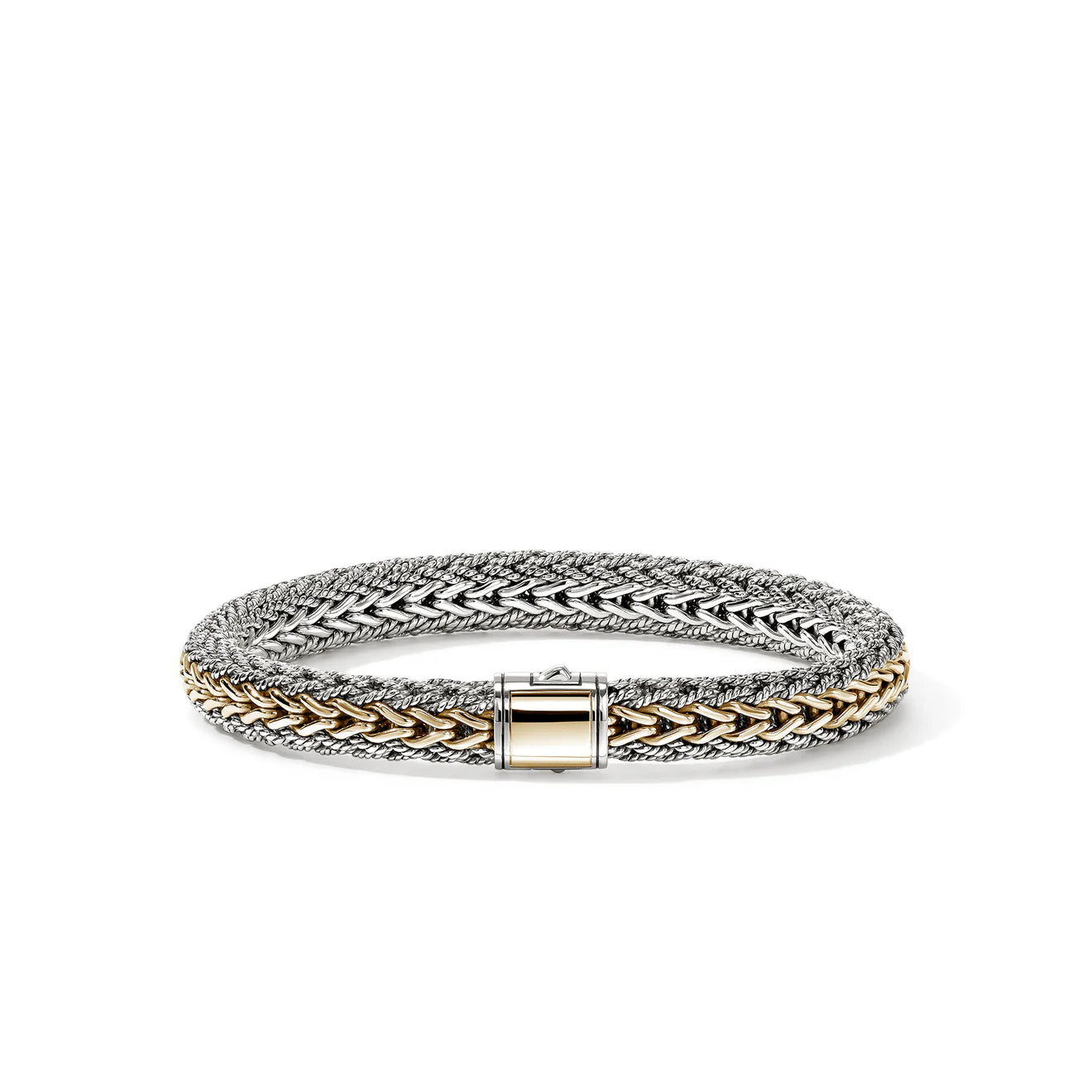 Icon Bracelet, Reversible, Gold, Sterling Silver, 8MM