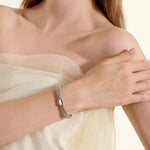 Icon Bracelet, Reversible, Gold, Sterling Silver, 8MM