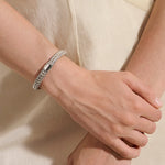 Icon Bracelet, Reversible, Gold, Sterling Silver, 8MM