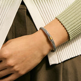Icon Bracelet, Gold, Sterling Silver, 6.5MM