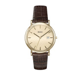 Benton 35 mm Stainless-Steel Watch with Brown Leather Strap