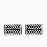 CHEVRON CUFFLINKS Sterling Silver, 22.8mm