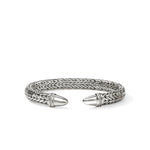 Spear 50 Flex Cuff, Sterling Silver, Diamonds
