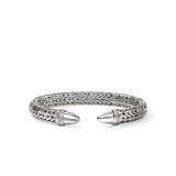 Spear 50 Flex Cuff, Sterling Silver, Diamonds