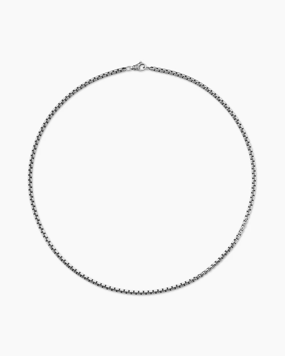Box Chain Necklace in Sterling Silver, 3.6mm