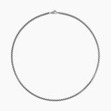 Box Chain Necklace in Sterling Silver, 3.6mm