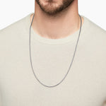 Box Chain Necklace Sterling Silver, 2.7mm