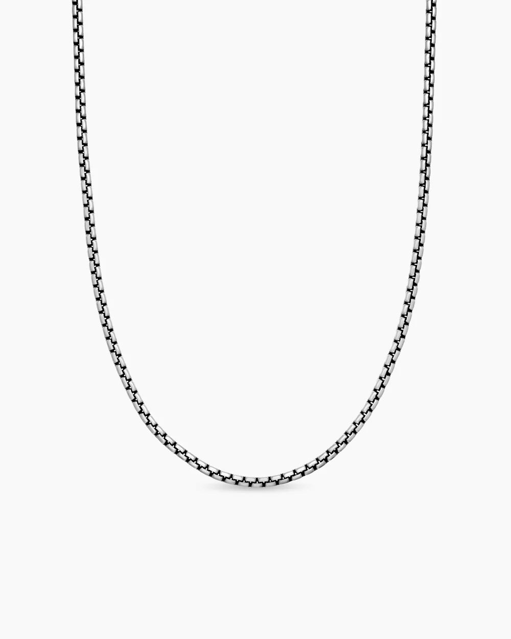 Box Chain Necklace Sterling Silver, 2.7mm