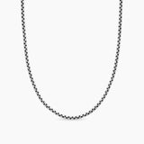 Box Chain Necklace Sterling Silver, 2.7mm