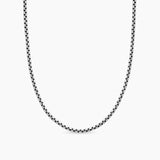 Box Chain Necklace Sterling Silver, 2.7mm