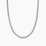 Box Chain Necklace in Sterling Silver, 5.2mm