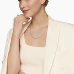 BOX CHAIN NECKLACE Sterling Silver with 14K Yellow Gold Accent, 1.7mm