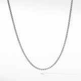 Box Chain Necklace Sterling Silver, 1.7mm