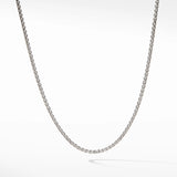 Box Chain Necklace Sterling Silver, 1.7mm