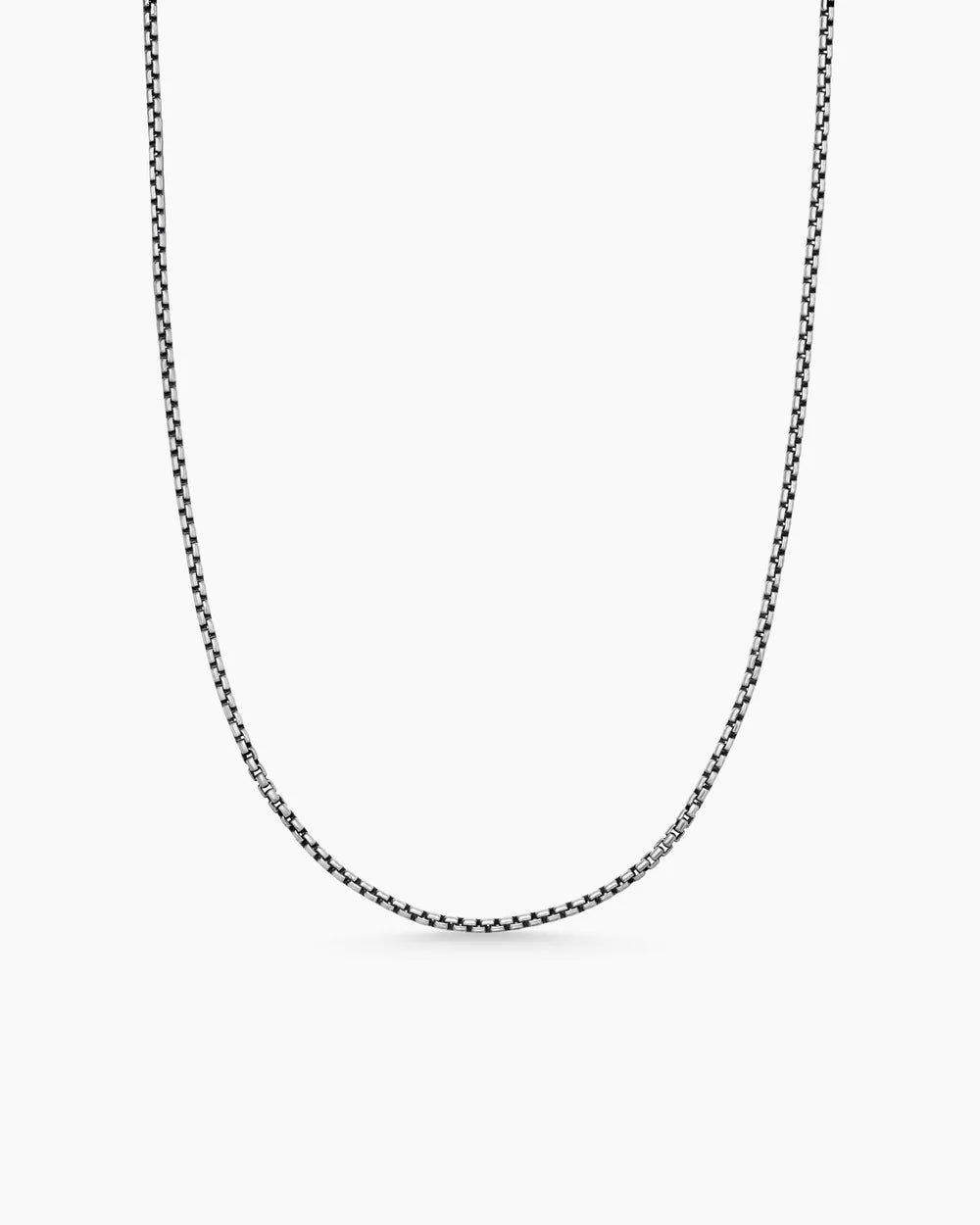Box Chain Necklace in Sterling Silver, 1.7mm