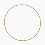 Box Chain Necklace in 18K Yellow Gold, 2.7mm