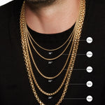 Box Chain Necklace in 18K Yellow Gold, 2.7mm
