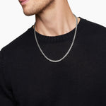 Box Chain Necklace in Sterling Silver, 4.8mm