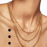 Box Chain Necklace in 18K Yellow Gold, 1.7mm