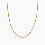 Box Chain Necklace in 18K Yellow Gold, 1.7mm