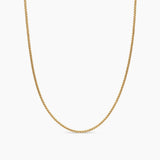 Box Chain Necklace in 18K Yellow Gold, 1.7mm