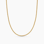 Box Chain Necklace in 18K Yellow Gold, 1.7mm