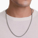 Wheat Chain Necklace in Sterling Silver, 4mm