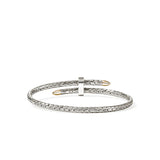 Spear Flex Cuff, Gold, Sterling Silver, 4MM