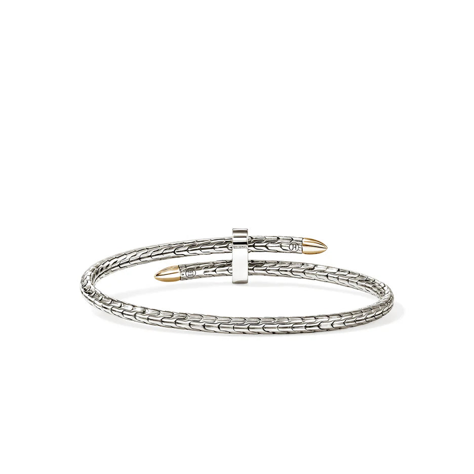 Spear Flex Cuff, Gold, Sterling Silver, 4MM