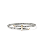 Spear Flex Cuff, Gold, Sterling Silver, 4MM