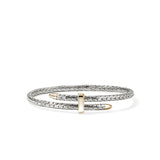 Spear Flex Cuff, Gold, Sterling Silver, 4MM