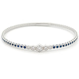 Sapphire and Diamond Flex Bangle