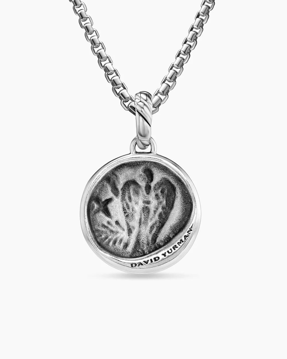Virgo Amulet Sterling Silver with 18K Yellow Gold and Diamonds, 19mm