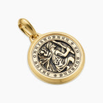 St. Christopher Amulet in 18K Yellow Gold, 34.5mm