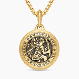 St. Christopher Amulet in 18K Yellow Gold, 34.5mm