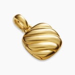 Sculpted Cable Square Locket in 18K Yellow Gold, 22.5mm