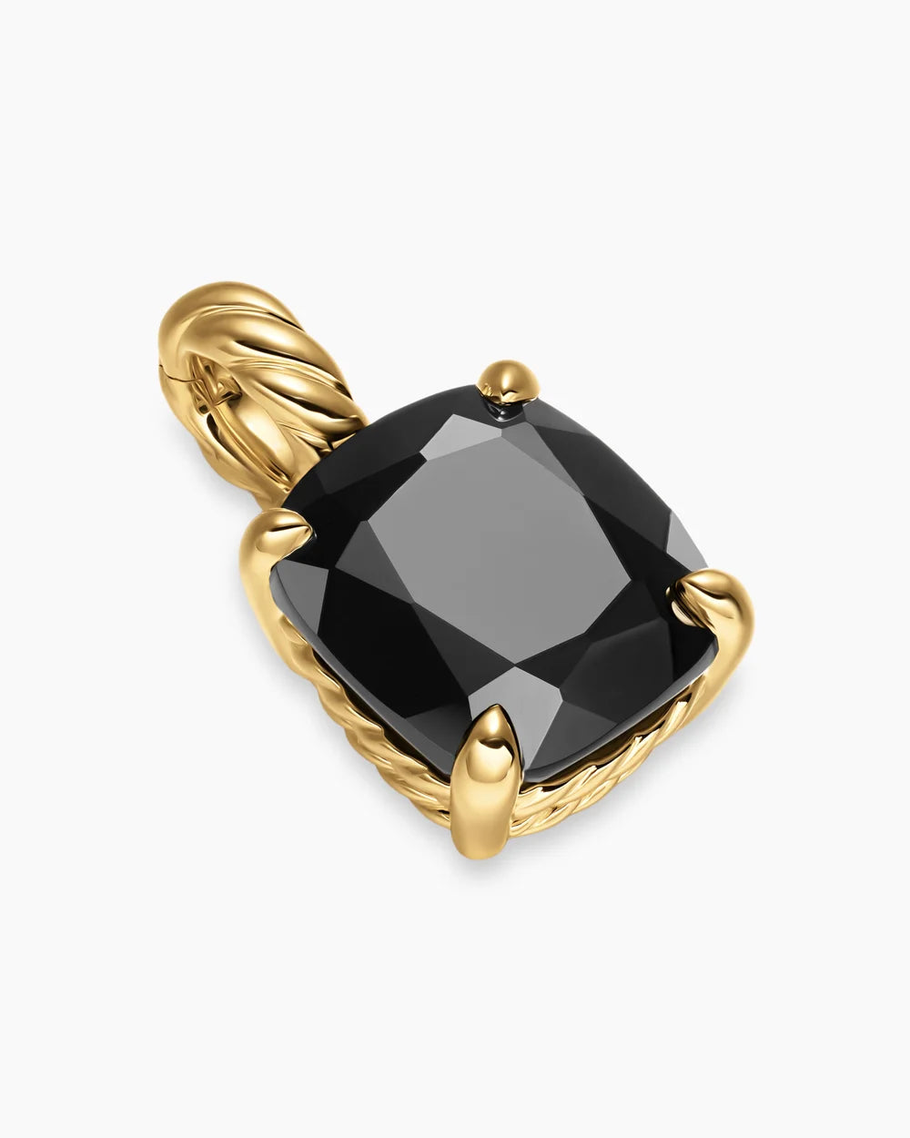 Marbella Pendant 18K Yellow Gold with Black Onyx, 12mm