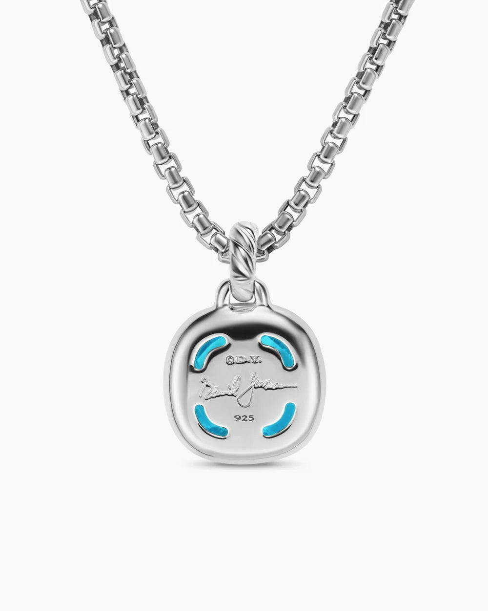 Albion® Pendant Sterling Silver with Blue Topaz and Diamonds